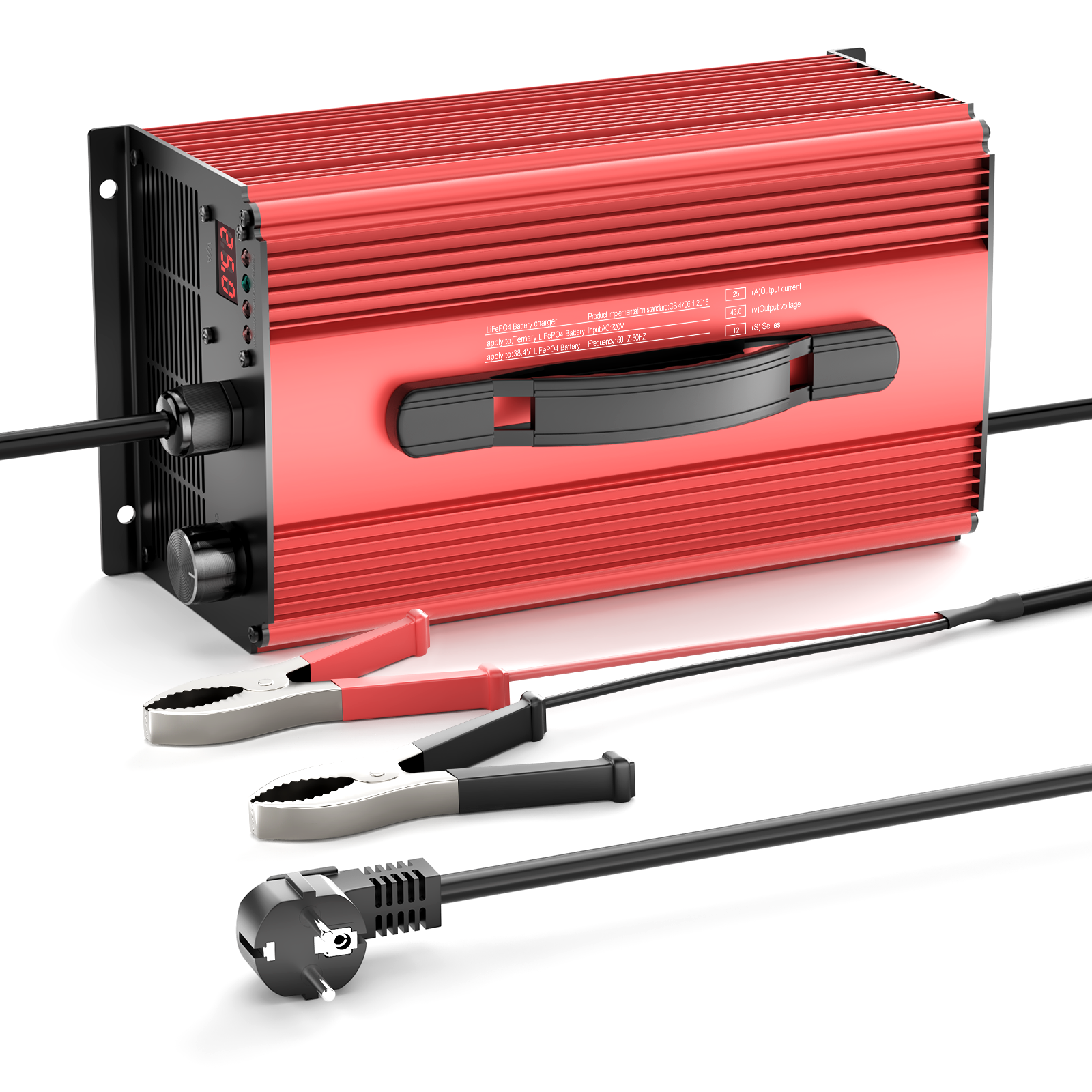 Noeifevo 73V 25A LiFePO4-batterioplader til 64V (60V) 20S LiFePO4-litiumbatteri, til RVS-båd-golfvogn-hjemmeenergilagringssystemer