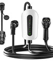 NOEIFEVO F095 Type 2 to Schuko EV Charging Cable for Electric Vehicle, adjustable current from 3.5KW to 6A to 16A, cable lengths of 3m/5m/10m