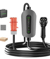 NOEIFEVO F095-3 Type 2 to CEE16A EV Charging Cable for Electric Vehicles, 11kW Wallbox, Adjustable Current from 6A to 16A, 3m/5m/10m