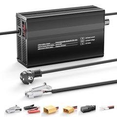 NOEIFEVO 12S Smart Charger for 44.4V Lithium Batteries - 50.4V 15A Adjustable with Fast/Slow Modes (MLC1300)