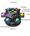 150W Moving Head Scheinwerfer, Laser Stroboskop Effekt, DMX Bühnenlicht, Vollfarb LED Licht, rotierendes DJ-, Disco-, Party- und Barlicht(1pcs)