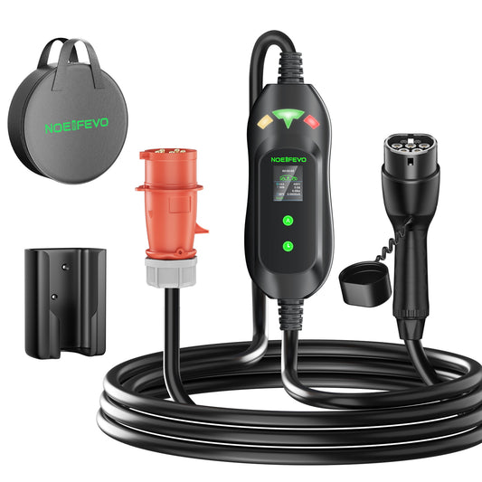 NOEIFEVO Mobile Wallbox 11KW for Tesla, with button to open and release the lid