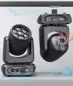150W Bee Eye Moving Head Partylichter, RGBW Gobo Bühnenleuchten mit DMX512-Steuerung, DJ-Lichter für Weihnachten, Disco, Party, Club und Bar-Show