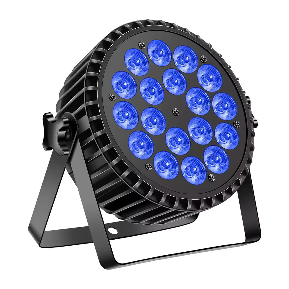 4 Stück LED-Partylicht, 200W 4-in-1 RGBW DMX-Bühnen-Flachstrahler, Effektlicht für DJ, Disco, Party, Urlaub, Bar, Hochzeit und Shows