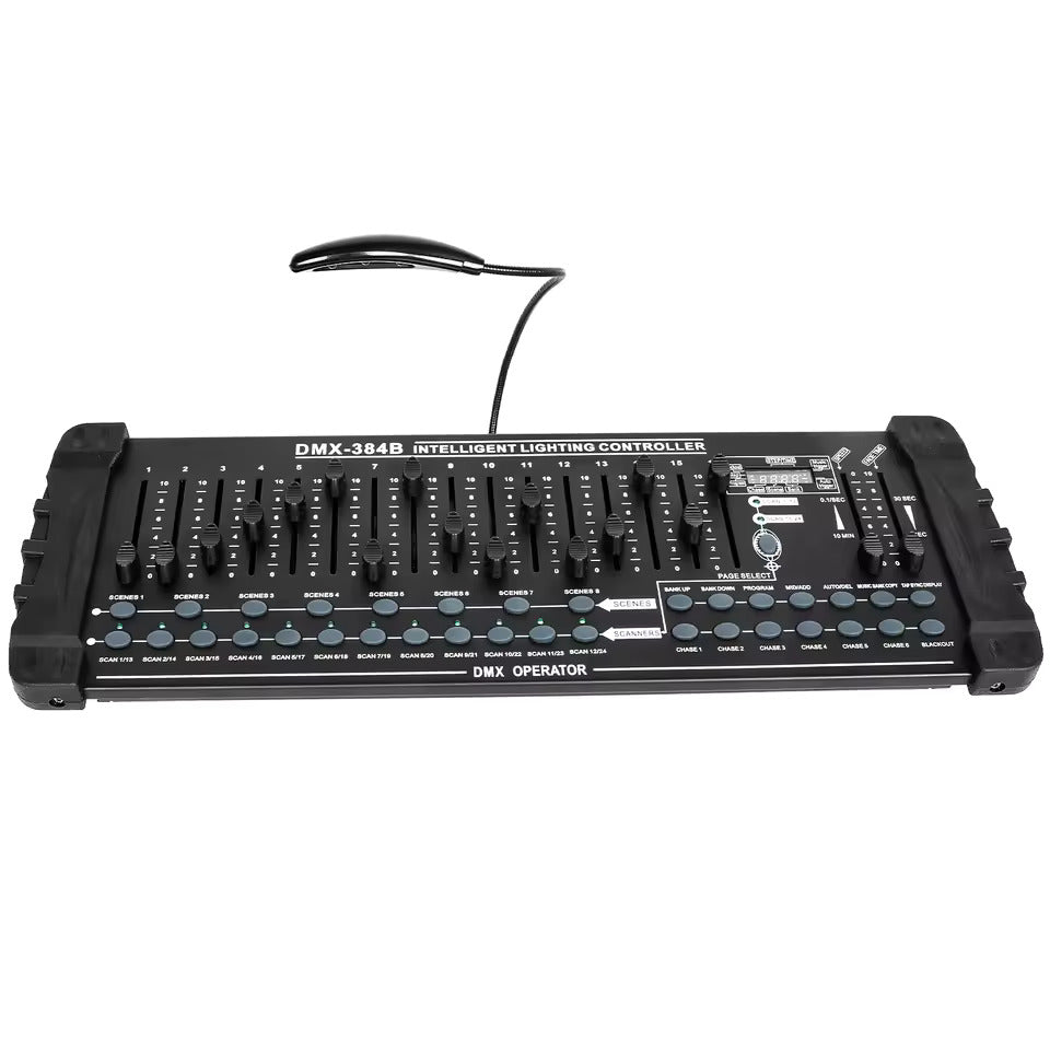 384-Kanal DMX512 Lichtpult – Professionelle Controller-Konsole für Live-Konzerte, KTV, DJ-Shows und Clubs
