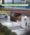 Noeifevo Type 2 Mobile EV Wallbox, 11KW 3-phase CEE16A Adjustable Charging Power EV Charger, 5m/10m/15m EV Charging Cable for Model Y/3, ID.3/4/5, MG4, EX30, e-up, e-tron, Zoe, and other EVs.
