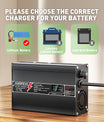 NOEIFEVO 36.5V 4A Caricabatterie LiFePO4 per batteria LiFePO4 10S 32V, con display LCD, ventola di raffreddamento, spegnimento automatico