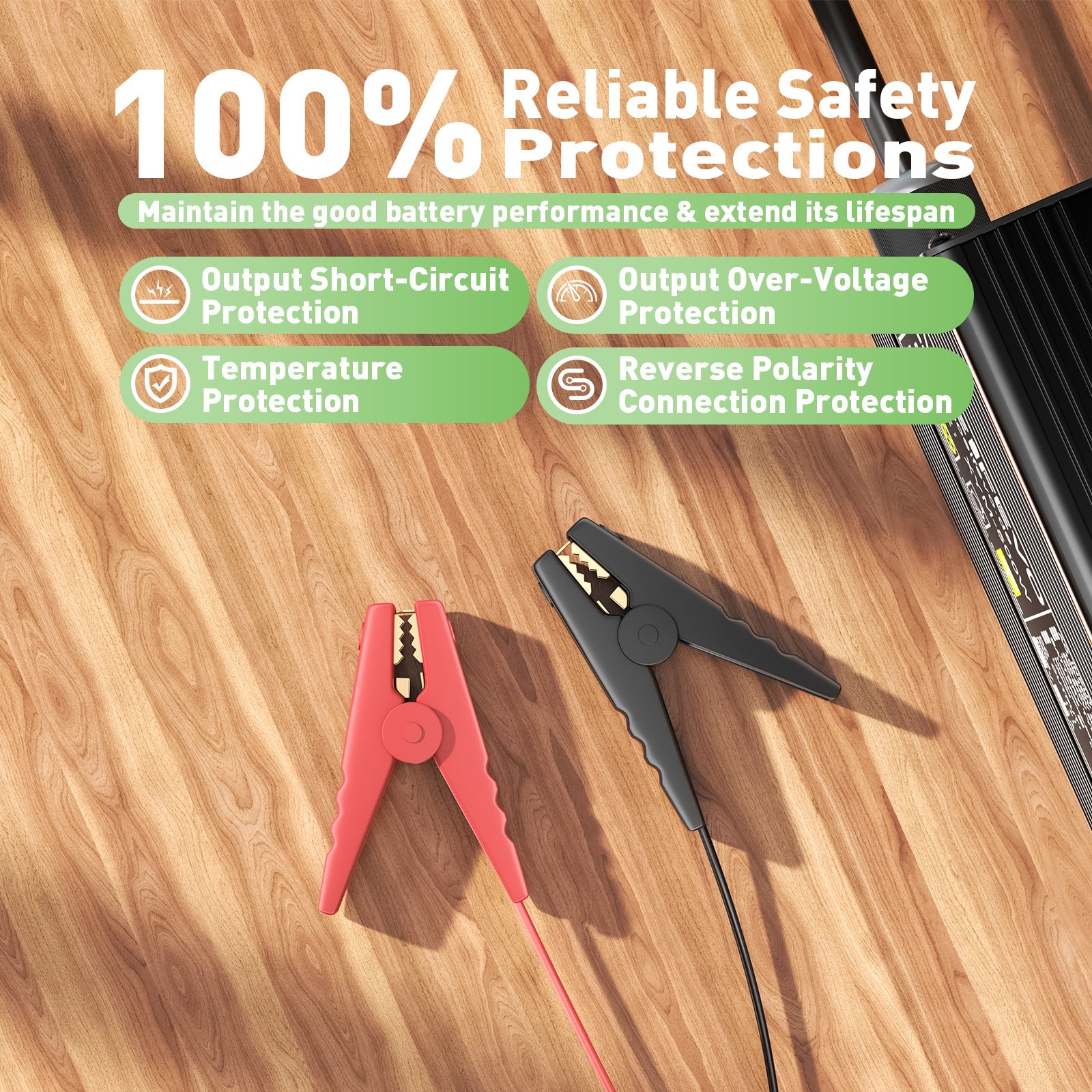 Noeifevo 43.8V 10A LiFePO4 Battery Charger for 36V 38.4V 12S LiFePO4 Battery