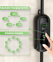 Noeifevo Type 2 Mobile EV Wallbox, 11KW 3-phase CEE16A Adjustable Charging Power EV Charger, 5m/10m/15m EV Charging Cable for Model Y/3, ID.3/4/5, MG4, EX30, e-up, e-tron, Zoe, and other EVs.
