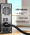 NOEIFEVO 87.6V 4.5A LiFePO4-Batterieladegerät für 72V 76.8V 24S LiFePO4-Batterie, mit Kühlventilator, automatische Abschaltung.