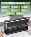 NOEIFEVO 37.8V 10A Lithium-oplader voor 9S 33.3V batterij, LED-display, aluminium behuizing, ventilator