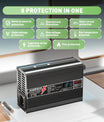 NOEIFEVO 36.5V 2A LiFePO4 batterilader for 10S 32V LiFePO4 batteri, med LCD-skjerm, kjølevifte, automatisk avstenging