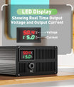 NOEIFEVO 12S Smart Charger for 44.4V Lithium Batteries - 50.4V 15A Adjustable with Fast/Slow Modes (MLC1300)