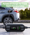 Noeifevo Type 2 Mobile EV Wallbox, 11KW 3-phase CEE16A Adjustable Charging Power EV Charger, 5m/10m/15m EV Charging Cable for Model Y/3, ID.3/4/5, MG4, EX30, e-up, e-tron, Zoe, and other EVs.

