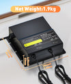 NOEIFEVO 12V 20A 2-Bank (10A/Bank) Universal-Batterieladegerät, 12V wasserdichtes LiFePO4-Lithium-Blei-Säure-Ladegerät für Wohnmobil, Boot, Motorrad, Rasenmäher, Trolling-Motor und Blei-Säure-Batterie