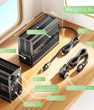 NOEIFEVO 21V 10A lithiumoplader til 5S 18,5V batteri, LED-skærm, aluminiumskasse, blæser