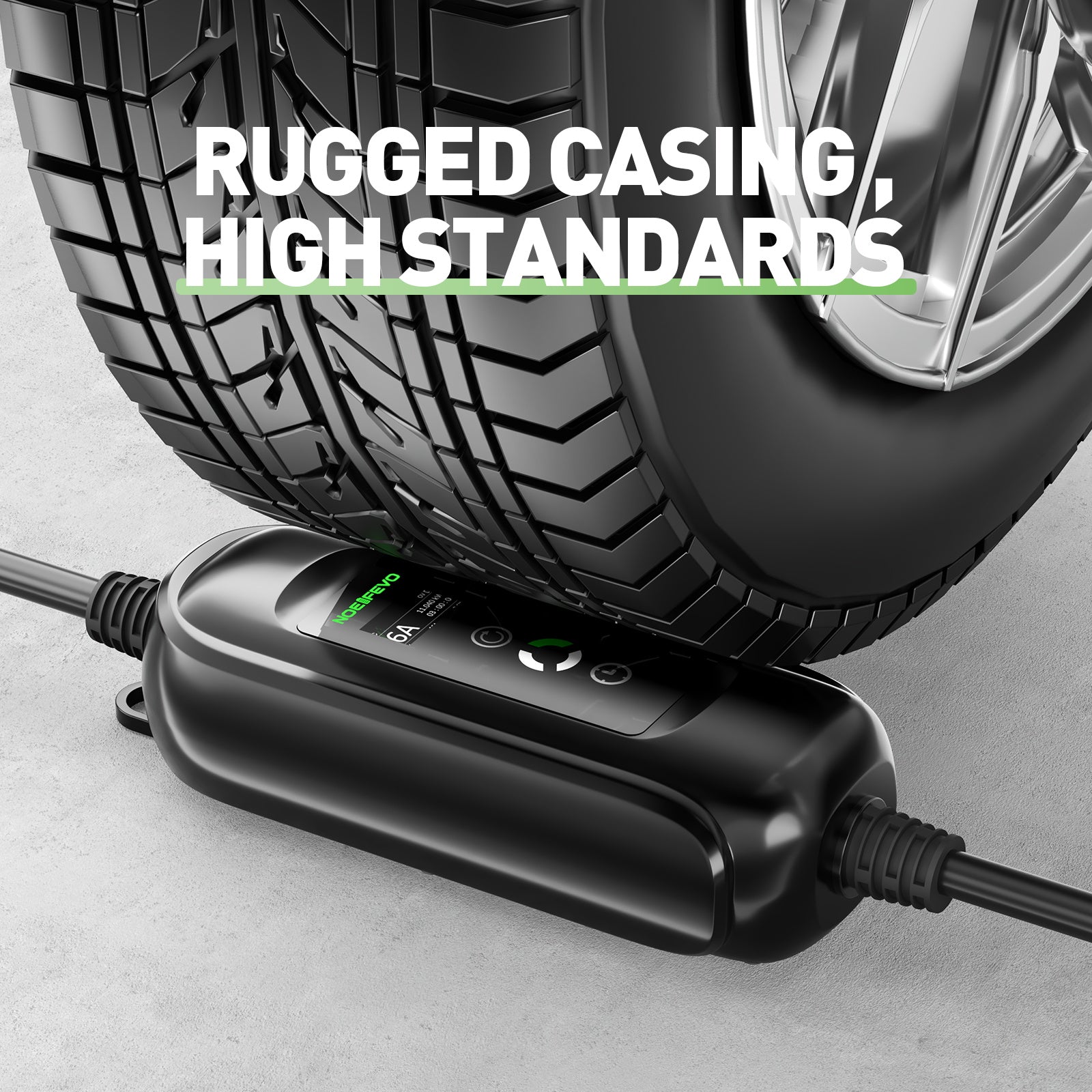 Noeifevo Type 2 Mobile EV Wallbox, 11KW 3-phase CEE16A Adjustable Charging Power EV Charger, 5m/10m/15m EV Charging Cable for Model Y/3, ID.3/4/5, MG4, EX30, e-up, e-tron, Zoe, and other EVs.
