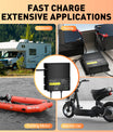 NOEIFEVO 12V 20A 2-Bank (10A/Bank) Universal-Batterieladegerät, 12V wasserdichtes LiFePO4-Lithium-Blei-Säure-Ladegerät für Wohnmobil, Boot, Motorrad, Rasenmäher, Trolling-Motor und Blei-Säure-Batterie