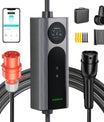 NOEIFEVO Q21W Wlan Mobile Wallbox 11kW mit APP Fernsteuerung ,5m/10m Typ2 CEE16A 3Phase Ladekabel Elektroauto