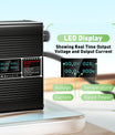 NOEIFEVO 21V 10A lithiumoplader til 5S 18,5V batteri, LED-skærm, aluminiumskasse, blæser