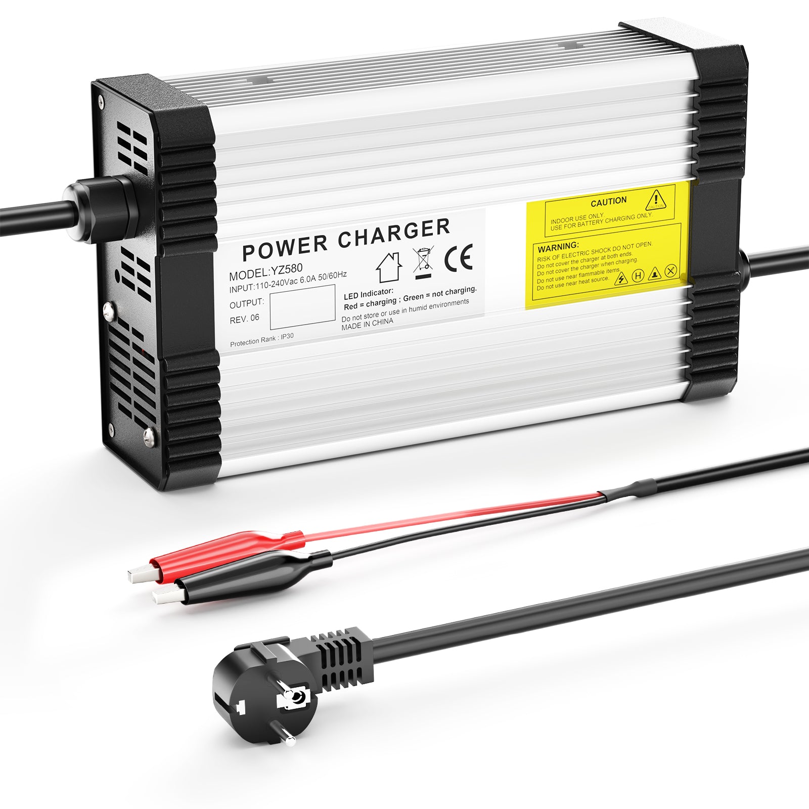 NOEIFEVO 87.6V 4.5A LiFePO4-Batterieladegerät für 72V 76.8V 24S LiFePO4-Batterie, mit Kühlventilator, automatische Abschaltung.