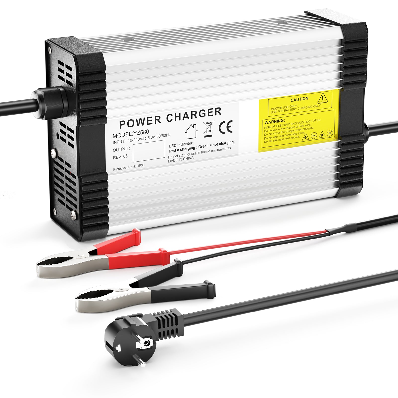 NOEIFEVO 87.6V 4.5A LiFePO4-Batterieladegerät für 72V 76.8V 24S LiFePO4-Batterie, mit Kühlventilator, automatische Abschaltung.