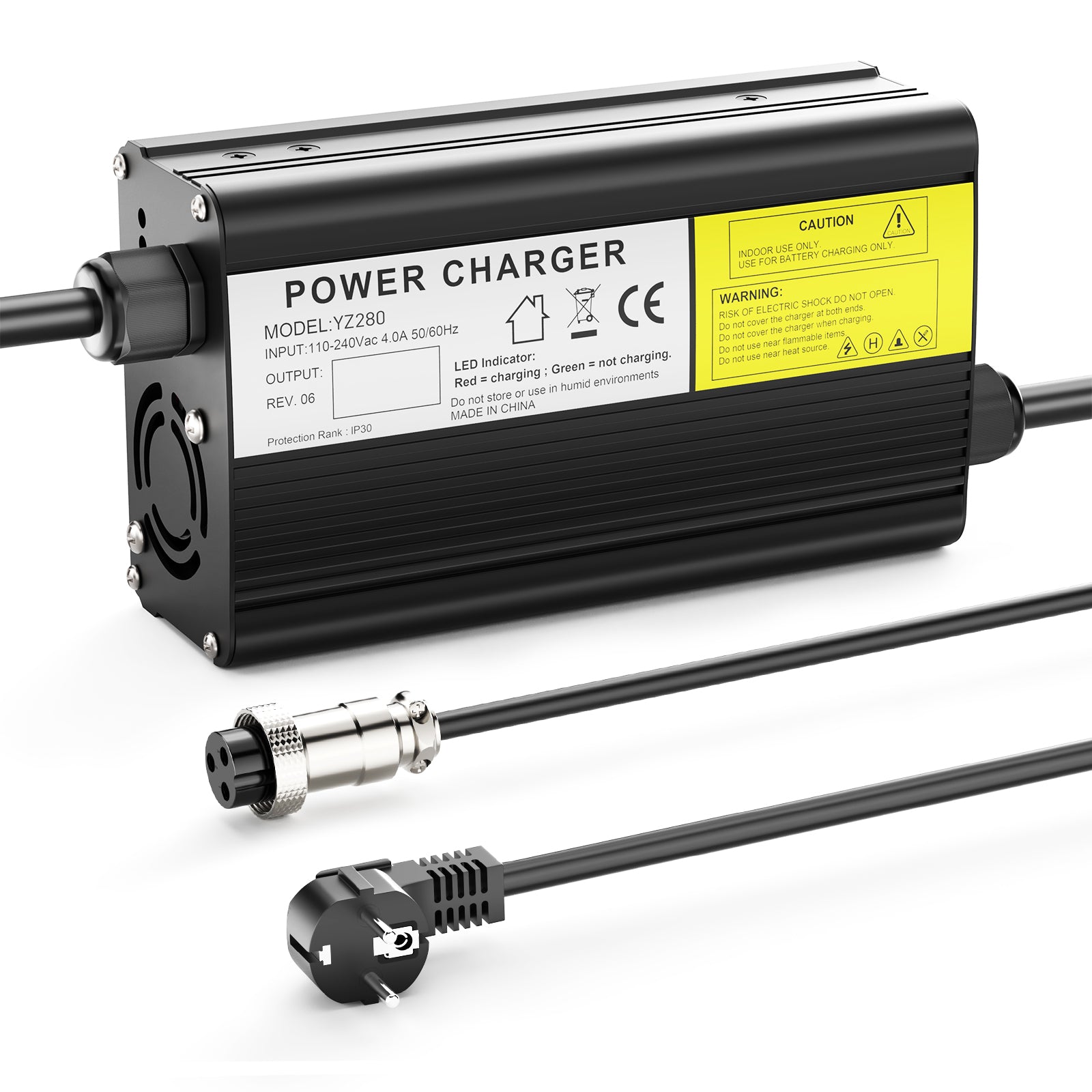 NOEIFEVO 87.6V 2.5A LiFePO4 nabíječka baterií pro 72V 76.8V 24S LiFePO4 baterie, nabíječka elektrických zařízení pro motocykly e-bike scooter.