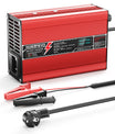 NOEIFEVO 36V 6A blysyre-batterilader, OLED-skjerm, aluminiumsdeksel, intelligent hurtiglader, GX16/XT60/XT90/M8/Anderson 50A