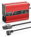 NOEIFEVO 36V 6A blysyre-batterilader, OLED-skjerm, aluminiumsdeksel, intelligent hurtiglader, GX16/XT60/XT90/M8/Anderson 50A