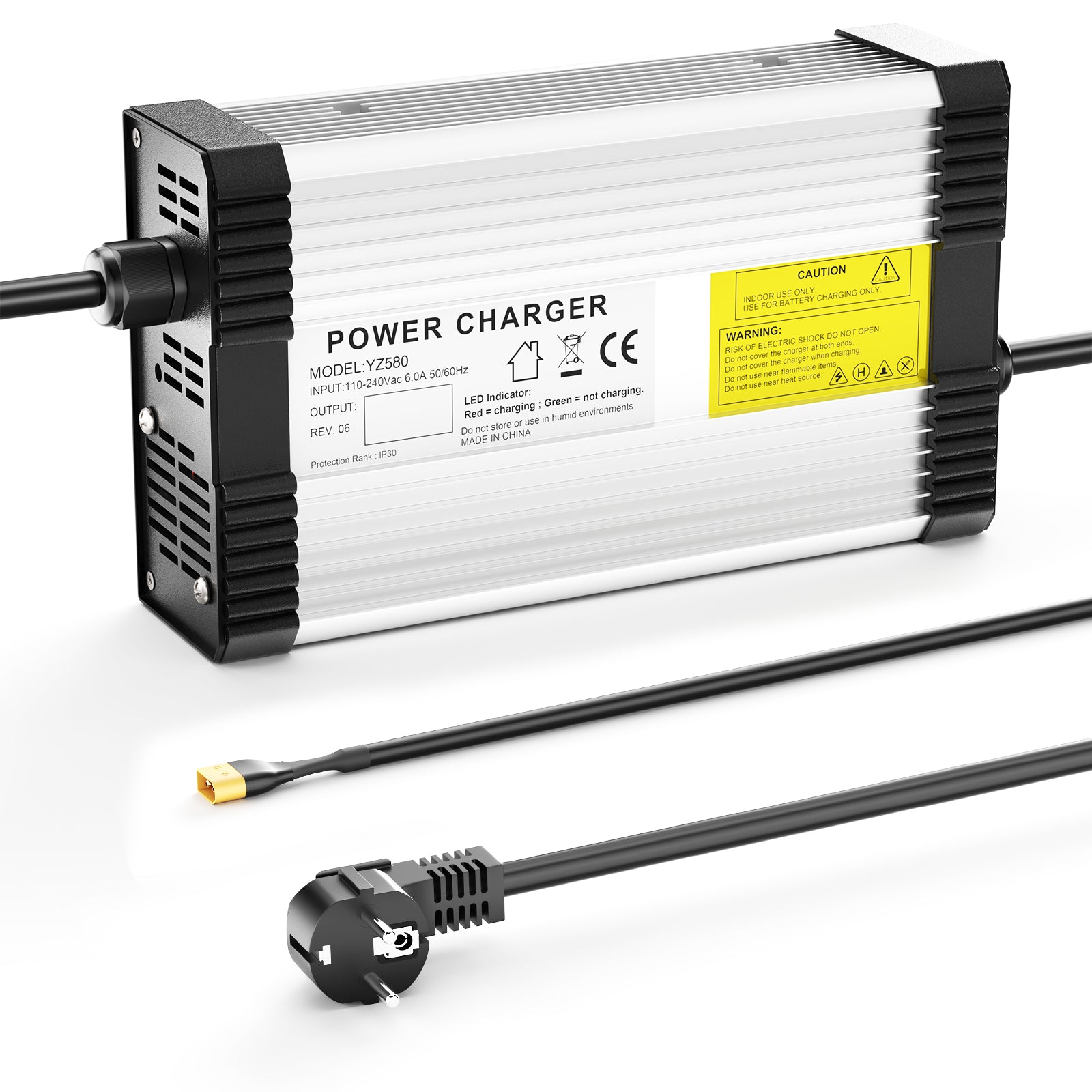NOEIFEVO 87.6V 4.5A LiFePO4-Batterieladegerät für 72V 76.8V 24S LiFePO4-Batterie, mit Kühlventilator, automatische Abschaltung.