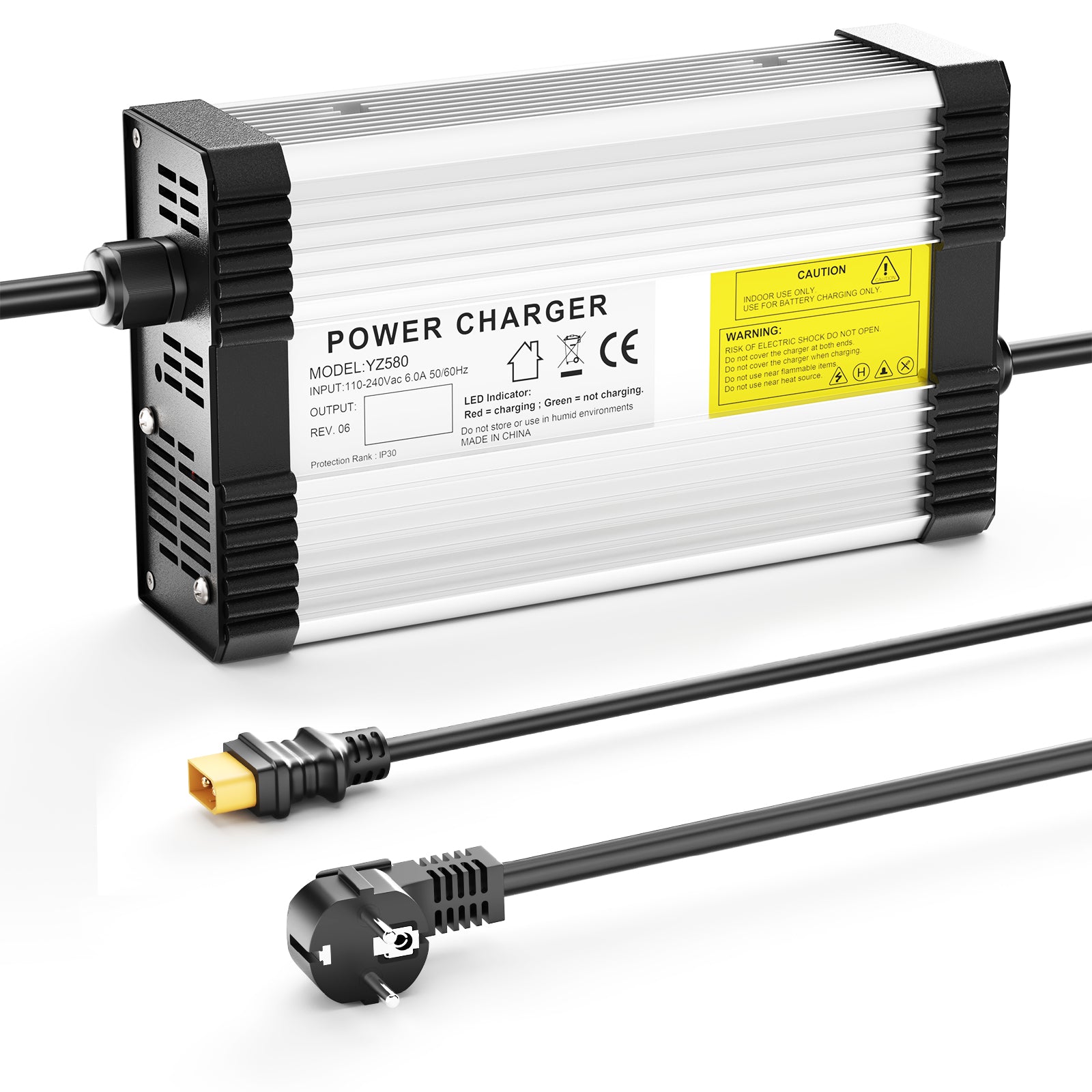 NOEIFEVO 87.6V 4.5A LiFePO4-Batterieladegerät für 72V 76.8V 24S LiFePO4-Batterie, mit Kühlventilator, automatische Abschaltung.