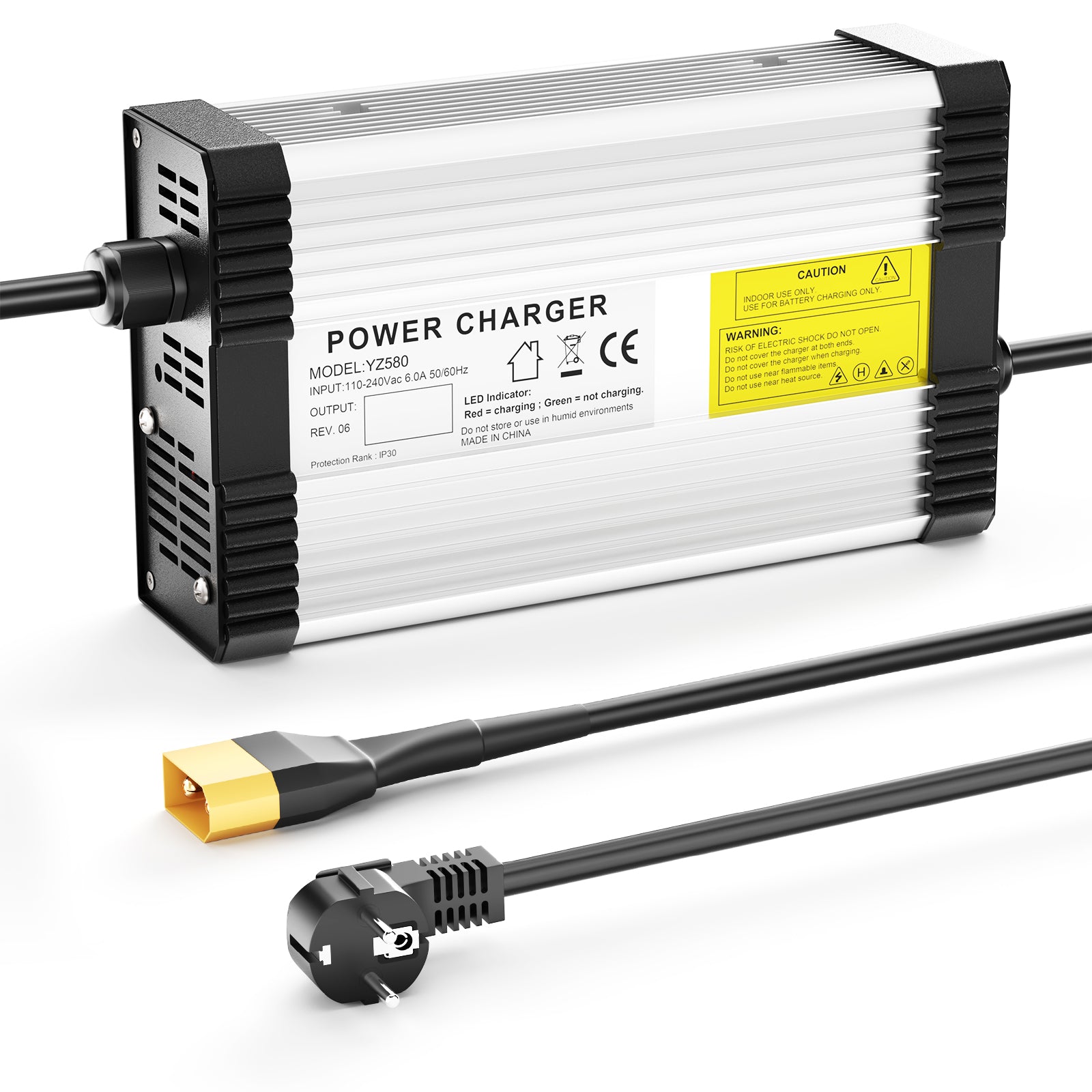NOEIFEVO 87.6V 4.5A LiFePO4-Batterieladegerät für 72V 76.8V 24S LiFePO4-Batterie, mit Kühlventilator, automatische Abschaltung.