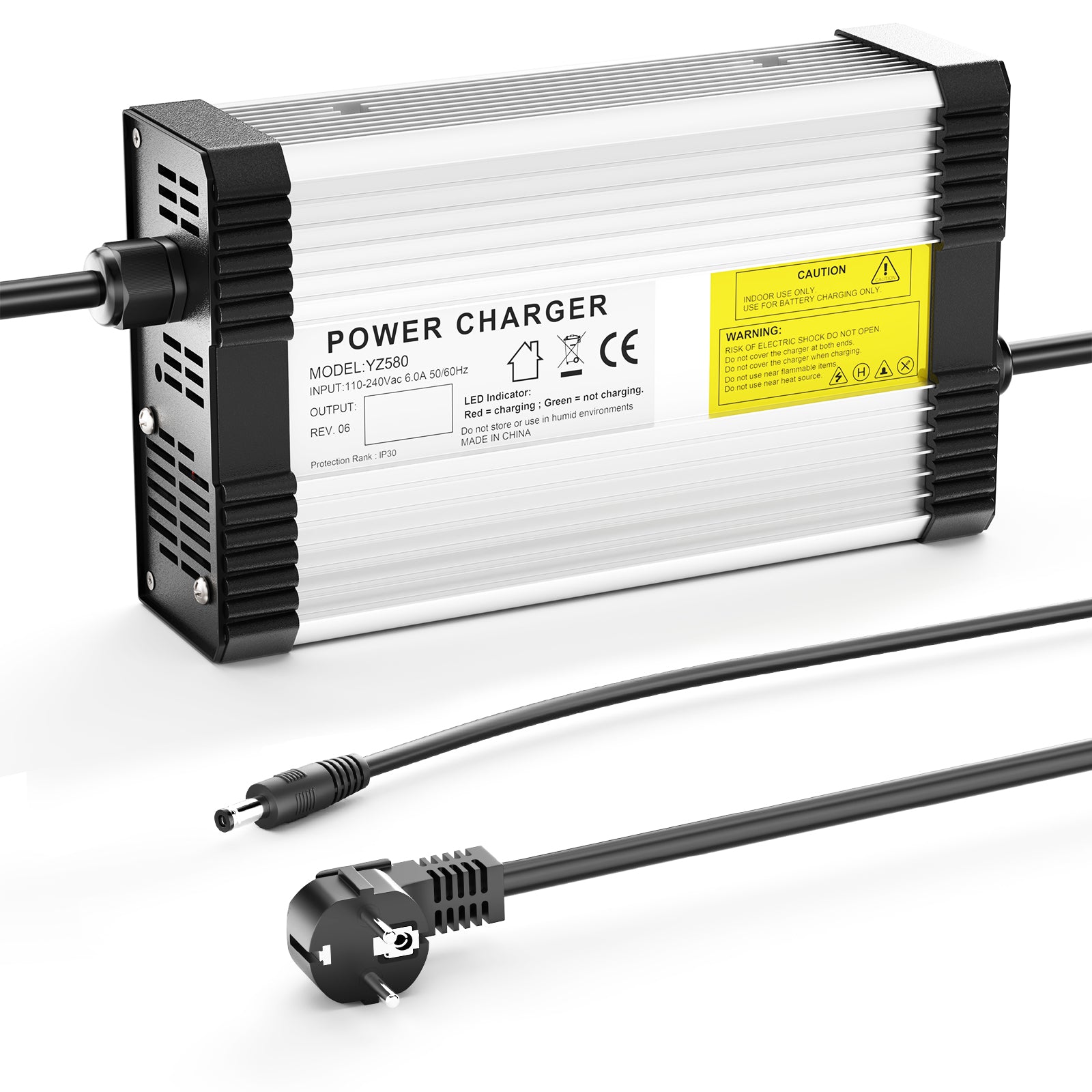 NOEIFEVO 87.6V 4.5A LiFePO4-Batterieladegerät für 72V 76.8V 24S LiFePO4-Batterie, mit Kühlventilator, automatische Abschaltung.