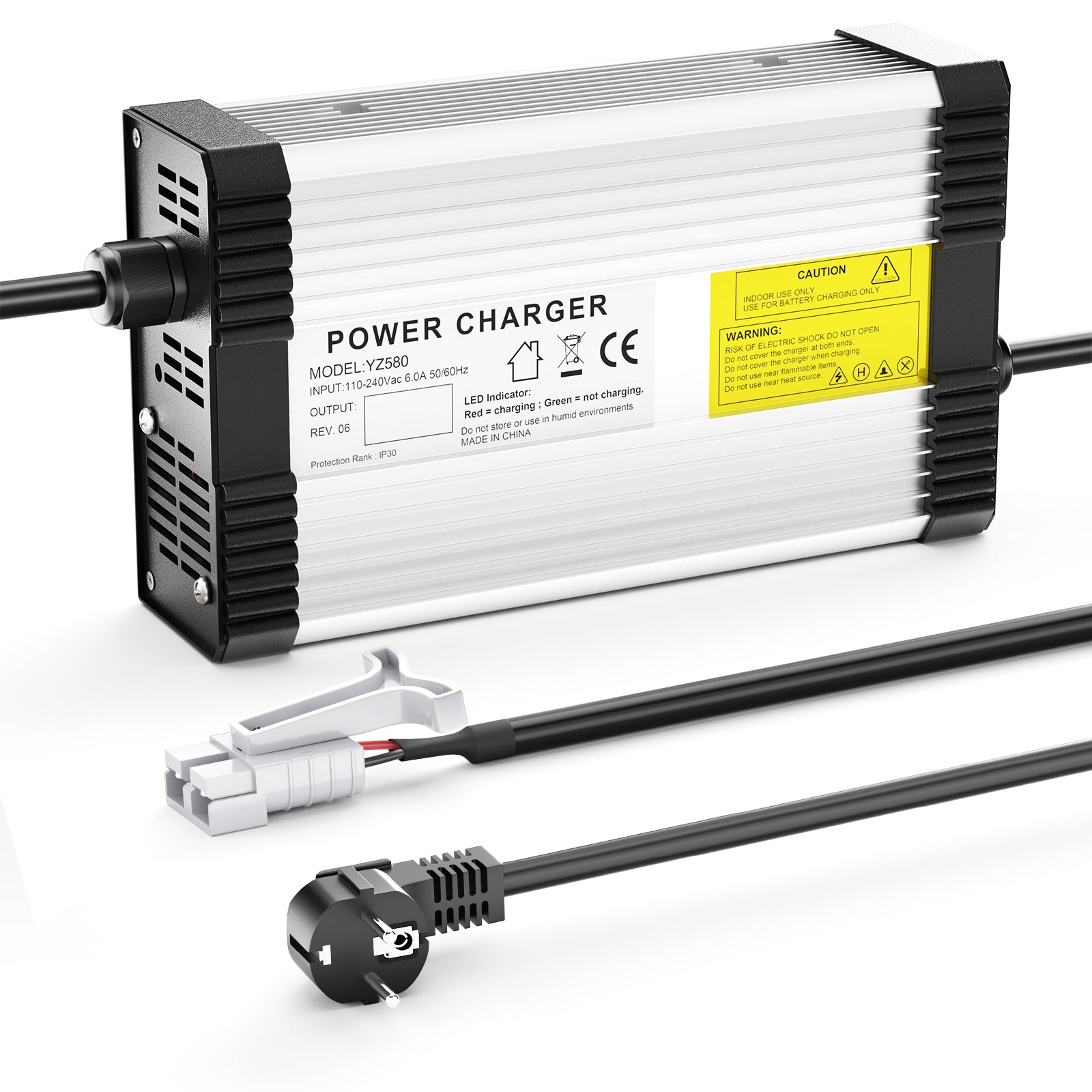 NOEIFEVO 87.6V 4.5A LiFePO4-Batterieladegerät für 72V 76.8V 24S LiFePO4-Batterie, mit Kühlventilator, automatische Abschaltung.