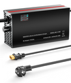 מטען סוללות ליתיום-LiFePO4 NOEIFEVO 73V 2-20A עבור סוללת LiFePO4 60V 64V 20S, תצוגת LCD, זרם מתכוונן, מטען למנוע גרירה, סירה וקמפינג-קאר.