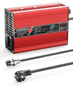 NOEIFEVO 36V 6A blysyre-batterilader, OLED-skjerm, aluminiumsdeksel, intelligent hurtiglader, GX16/XT60/XT90/M8/Anderson 50A
