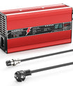 NOEIFEVO 73V 6A LiFePO4-batterilader for 64V 20S LiFePO4-batterier, automatisk avstenging, OLED-skjerm, aluminiumhus, med vifte