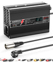 NOEIFEVO 54.6V 5A Lithium Battery Charger for 13S 48V Battery Packs, LED Display, Aluminum Housing, Cooling Fan