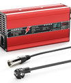 NOEIFEVO 73V 6A LiFePO4-batterilader for 64V 20S LiFePO4-batterier, automatisk avstenging, OLED-skjerm, aluminiumhus, med vifte