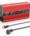 NOEIFEVO 73V 6A LiFePO4-batterilader for 64V 20S LiFePO4-batterier, automatisk avstenging, OLED-skjerm, aluminiumhus, med vifte