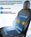 NOEIFEVO Funda de Asiento Refrigerante para Auto, Almohadilla Refrigerante de Verano con 20 Ventiladores, Masaje, Ventilación, Funda de Asiento con Ventiladores, 12V/24V Funda de Asiento Frontal para Auto (Negra, 1 Unidad)