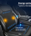 NOEIFEVO Funda de Asiento Refrigerante para Auto, Almohadilla Refrigerante de Verano con 20 Ventiladores, Masaje, Ventilación, Funda de Asiento con Ventiladores, 12V/24V Funda de Asiento Frontal para Auto (Negra, 1 Unidad)