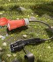 Type2 plugg til CEE16A-kontakt, adapter for 11KW EV-lader for å hente strøm fra ladestasjonen
​