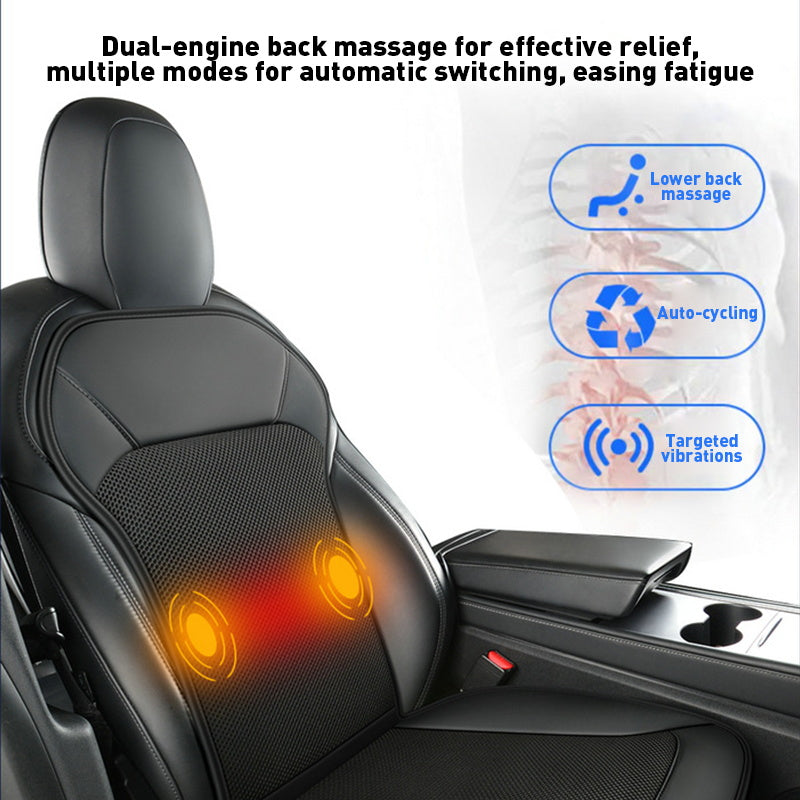 NOEIFEVO Funda de Asiento Refrigerante para Auto, Almohadilla Refrigerante de Verano con 20 Ventiladores, Masaje, Ventilación, Funda de Asiento con Ventiladores, 12V/24V Funda de Asiento Frontal para Auto (Negra, 1 Unidad)