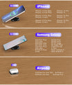 NOEIFEVO Magnetisk osynlig trådlös laddare, 30 mm underbordsladdningsmatta, möbelbord nattduksbord skrivbordsladdningsstation för iPhone 15/14/13/12/11/Samsung/LG/Google