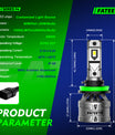 2 Stück 60W 13000 Lumen Auto Scheinwerferlampe, H7 H11 9006 9005 H4  LED Lampe