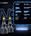 2 kpl 72W 10000LM Lumen Auton Ajovalopurkaus, H1 H3 H7 H11 880 881 9005 9006 9012 H4 H13 9004 9007 LED Lamppu