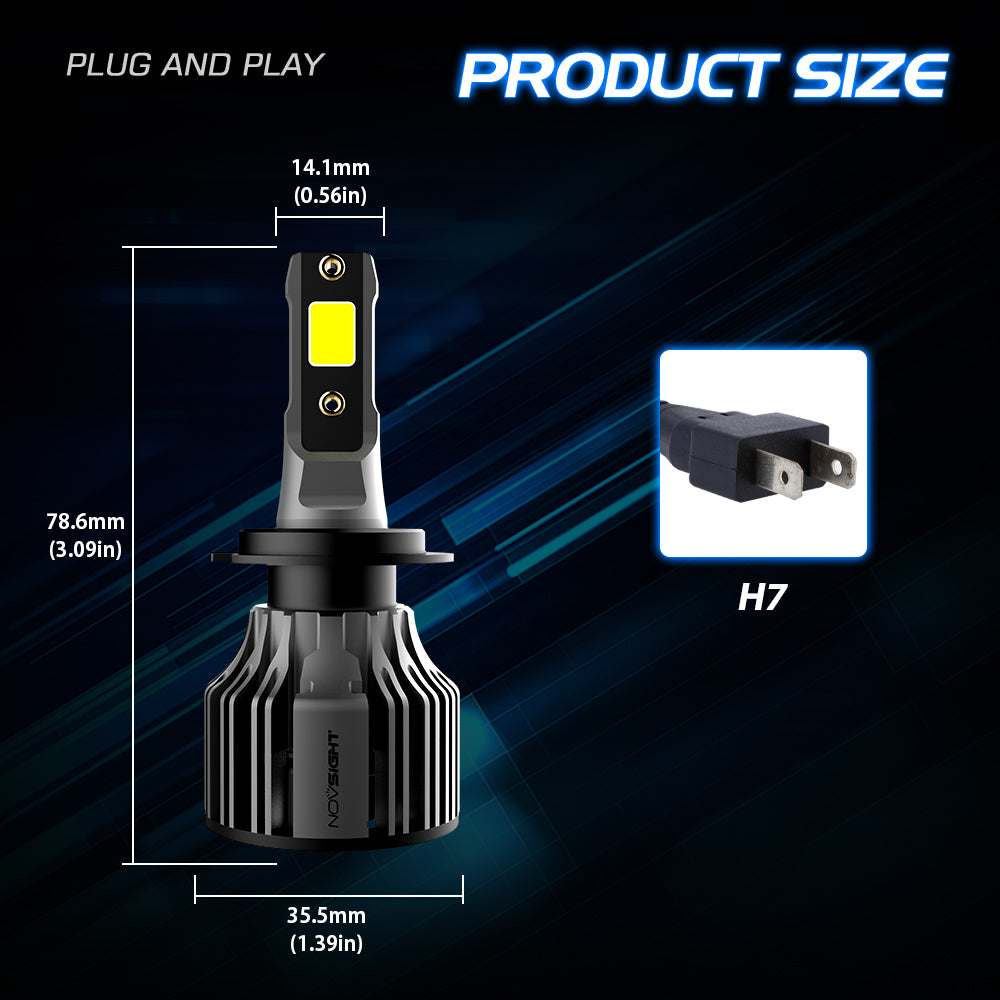 2 kpl 72W 10000LM Lumen Auton Ajovalopurkaus, H1 H3 H7 H11 880 881 9005 9006 9012 H4 H13 9004 9007 LED Lamppu