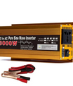 Inverter 12 V til 220 V, ren sinusbølge, 1600W 2200W 3000W, inverter, EU-ladeuttak med LED-indikator