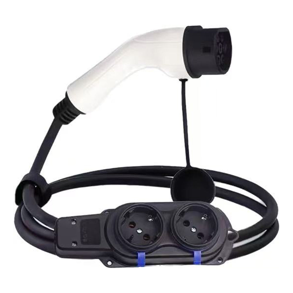 Adattatore NOEIFEVO V2L per scaricatore per veicoli elettrici MG MG4 MG5, BYD, KIA, Hyundai IONIQ5, IONIQ6. Adattatore da presa Type-2 a presa Schuko con cavo da 3 m